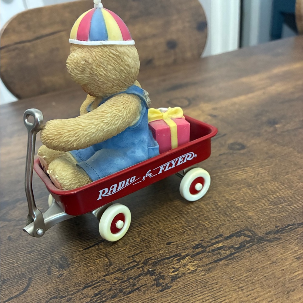 Cherished Teddies "America's Promise" Radio Flyer figurine - Picture 6 of 7